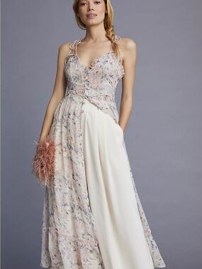 By Anthropologie Sheer Curtain Top
